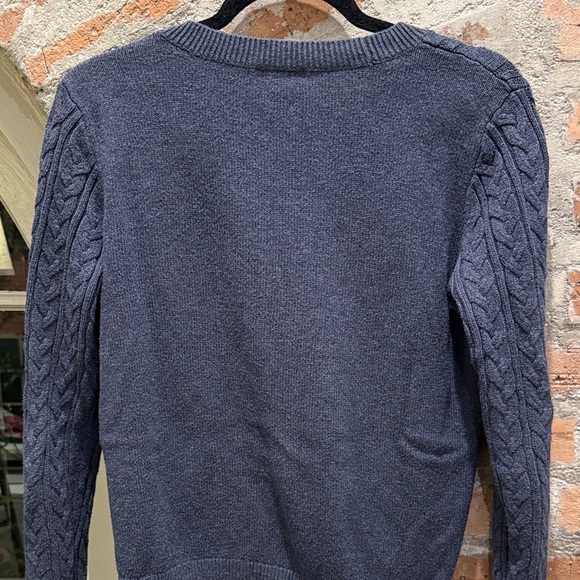 H&M Dark Blue Cable Knit Sweater - Picture 3 of 4